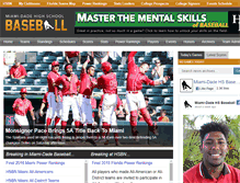 Tablet Screenshot of miamidadehighschoolbaseball.com